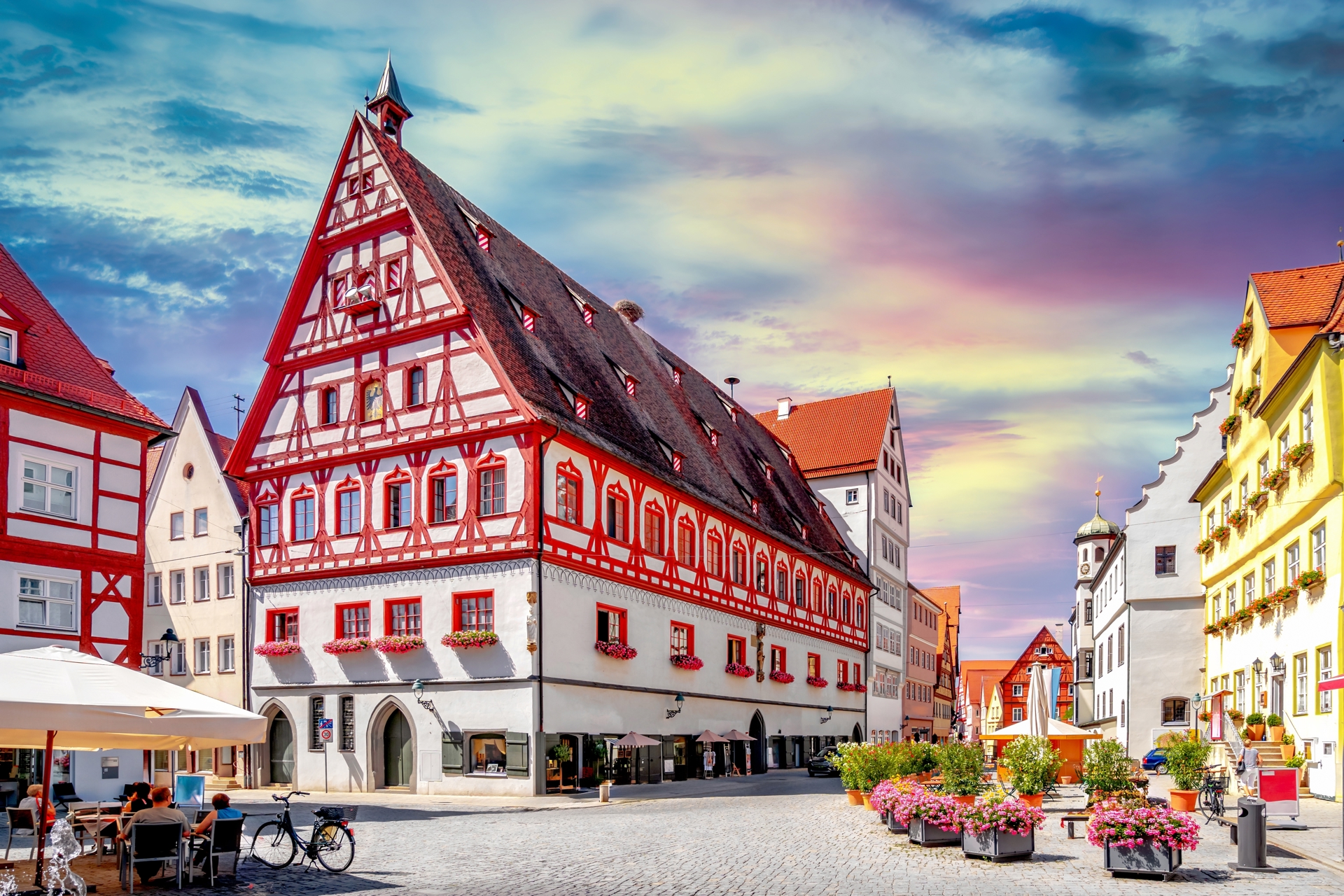 Old city of Noerdlingen, Bavaria, Germany