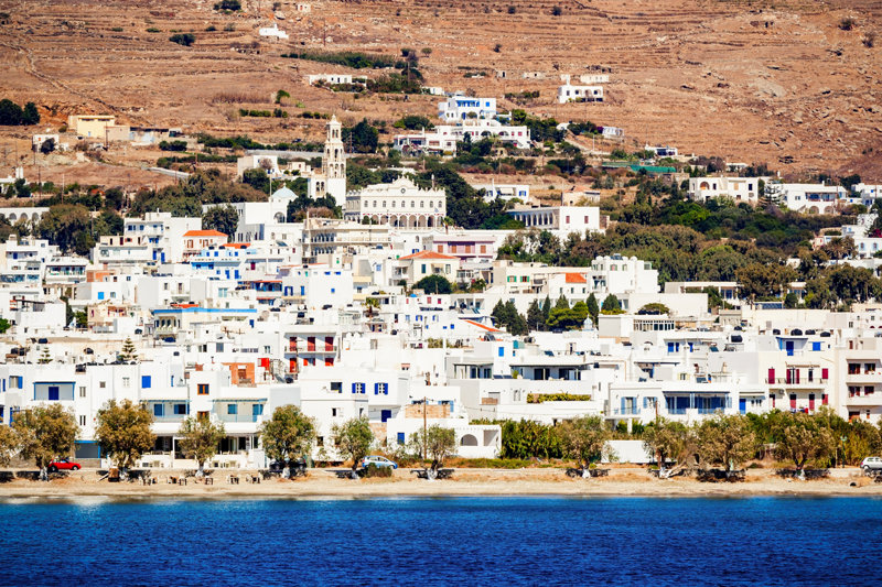 Άποψη της Χώρας από το λιμάνι