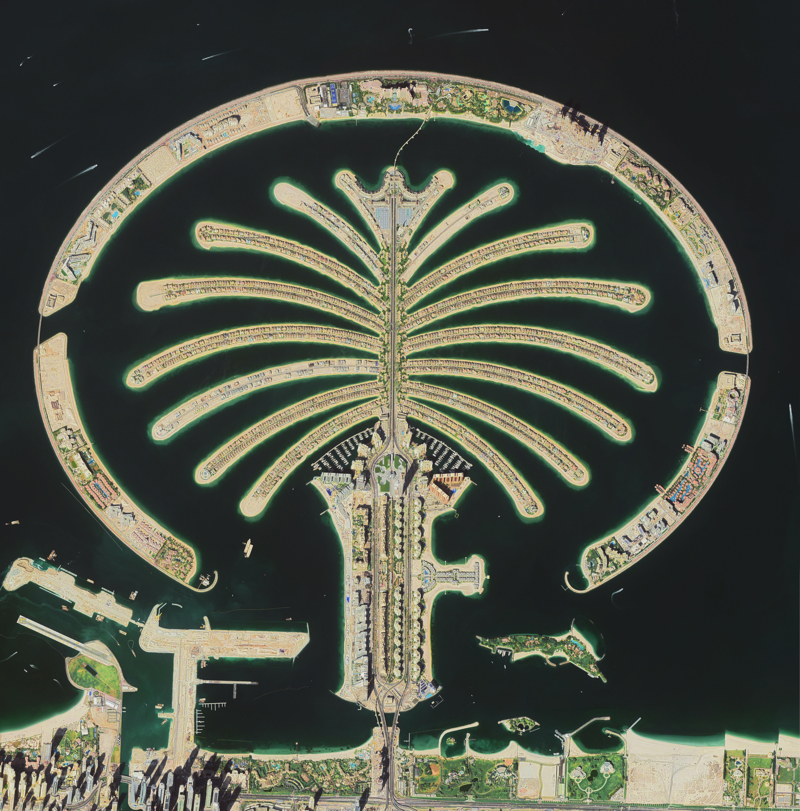 Η θέα της πολυτέλειας στο Παλμ Τζουμέιρα