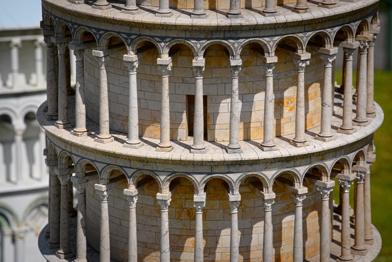 Κοντινό πλάνο του Πύργου της Πίζας