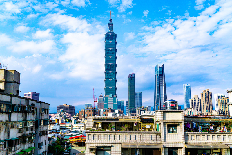 Ο επιβλητικός ουρανοξύστης Taipei 101