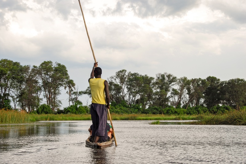Canoe trip, Botswana