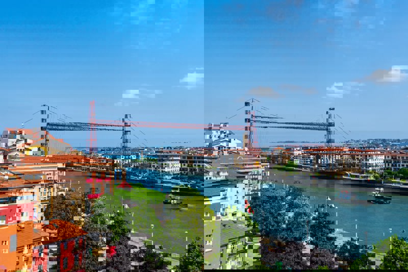 Γνωριμία με την κρεμαστή γέφυρα της Βισκάια