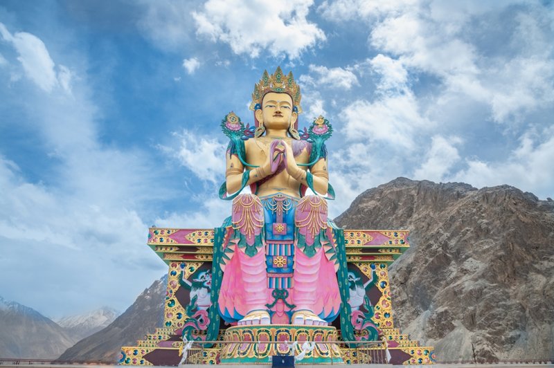 Ντισκίτ, άγαλμα Βούδα