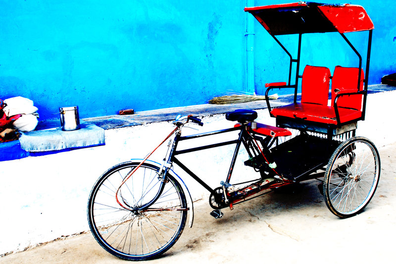 Βόλτα με παραδοσιακά ποδήλατα «ρίκσο»