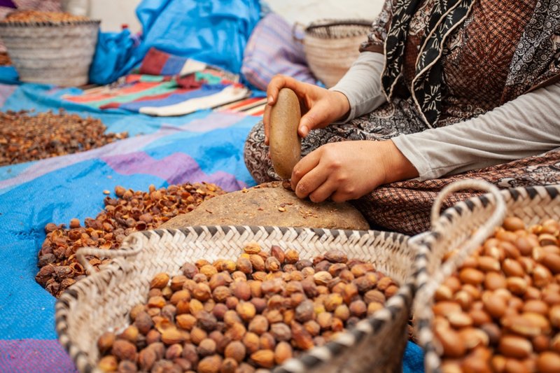 Επεξεργασία ελαίου Argan στην Εσσαουίρα