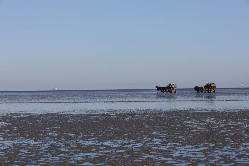 Πέρασμα άμαξας πάνω από τον βυθό της θάλασσας