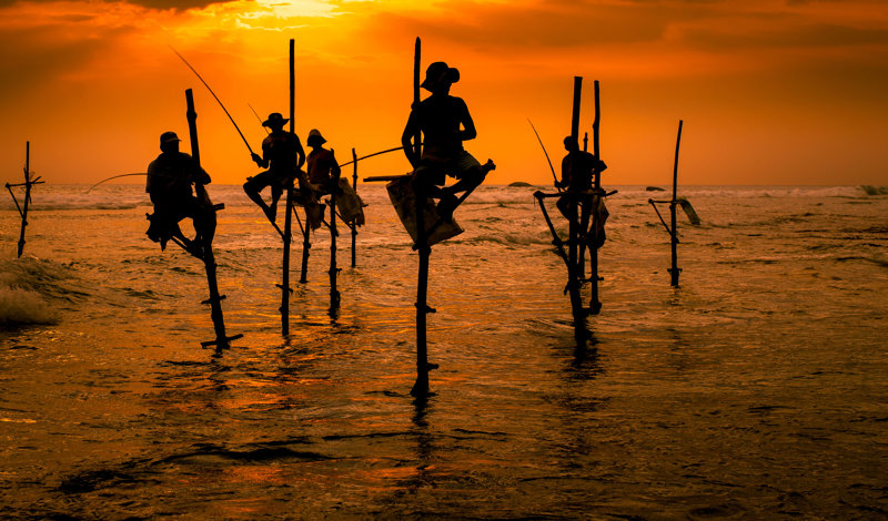 Παραδοσιακό ψάρεμα επάνω σε καλάμια, Γκάλε