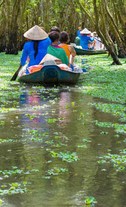 Υπέροχη πλεύση στον ποταμό Μεκόνγκ