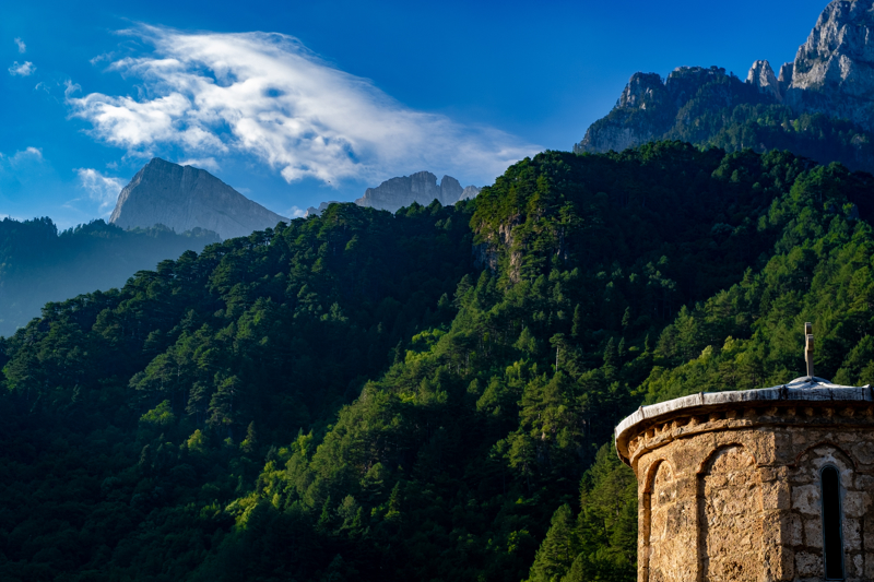 Η θέα από την Ιερά Μονή Θεοτόκου Ζέρμας