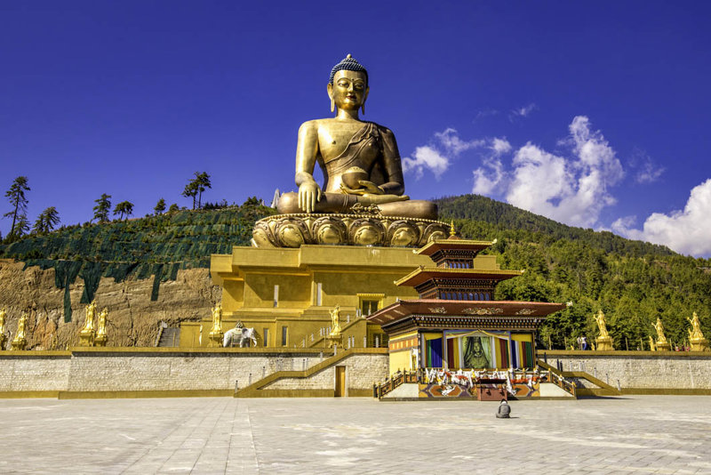 Το Μπούντα Πόιντ με το μεγαλύτερο άγαλμα του Βούδα στο Μπουτάν