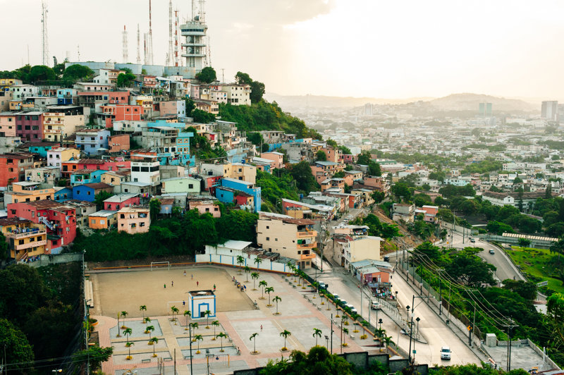 Η θέα από τον λόφο Σάντα Άνα