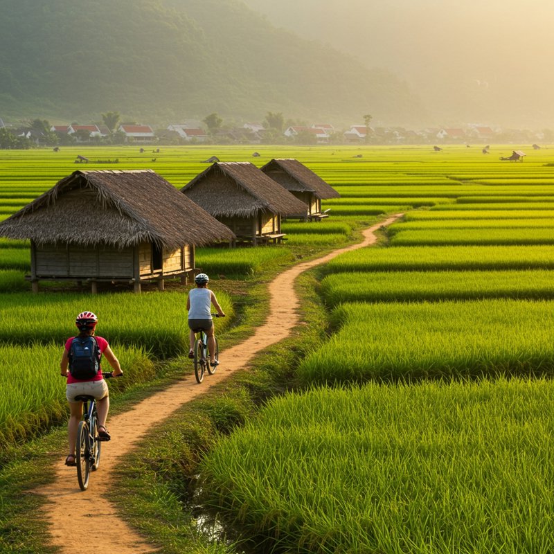 Θα κάνουμε ποδήλατο στα κανάλια & θα δούμε τα ψαροχώρια του Χόι Αν  