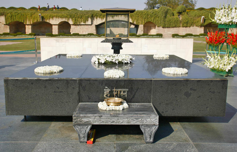 Rajghat, το μνημείο του μεγάλου ηγέτη Μαχάτμα Γκάντι