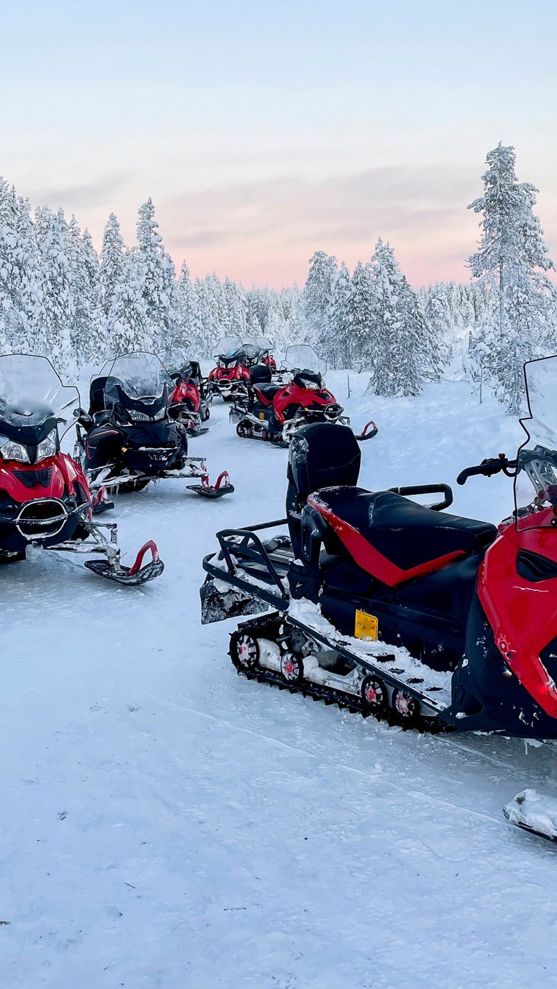 Διαδρομή με snowmobile