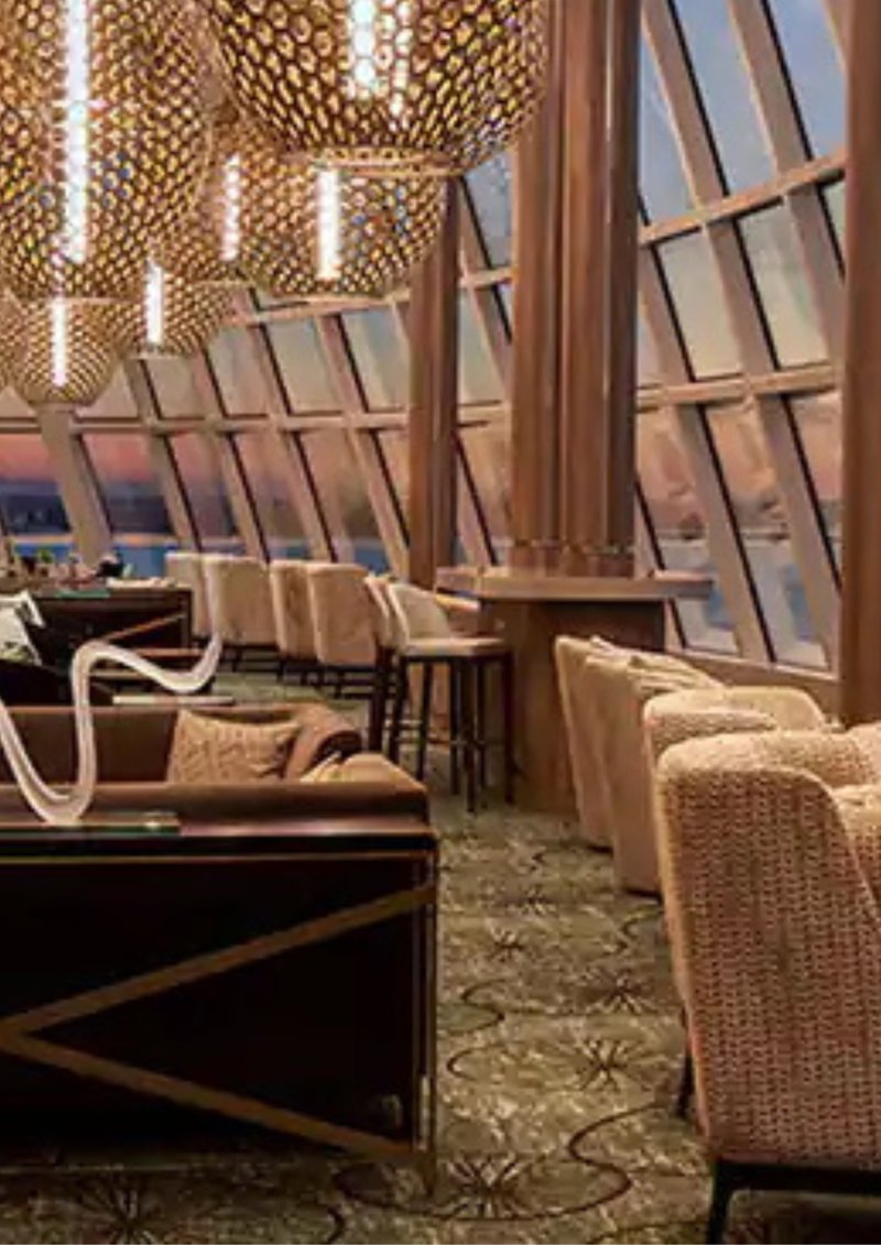 Observation Lounge, Beach Club και Thermal Suite
