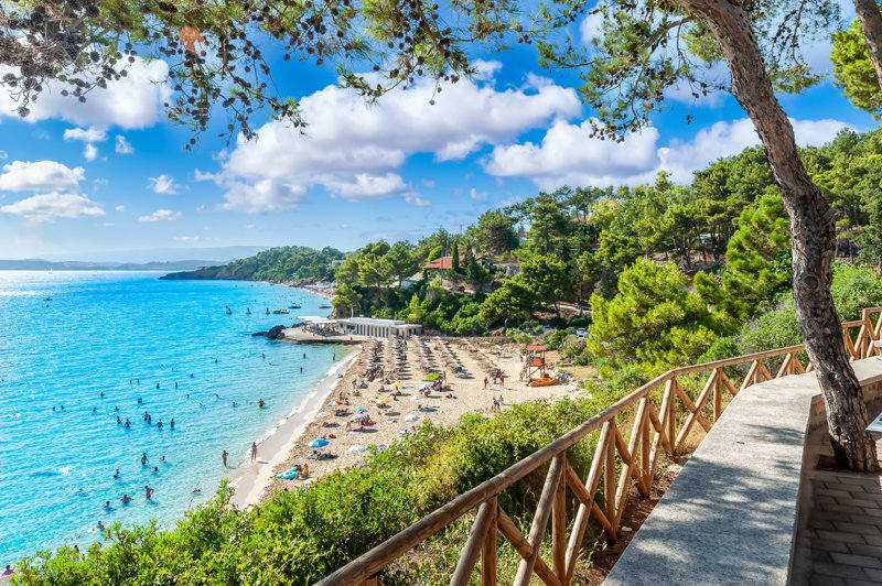 Platis Gialos beach in Kefalonia island, Greece