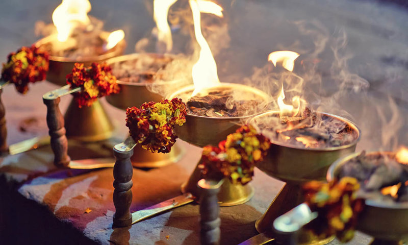 Συμμετοχή στην τελετή «Aarti»