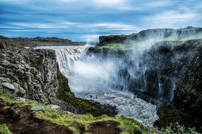 Detifoss καταρράκτης και Aspyrgi