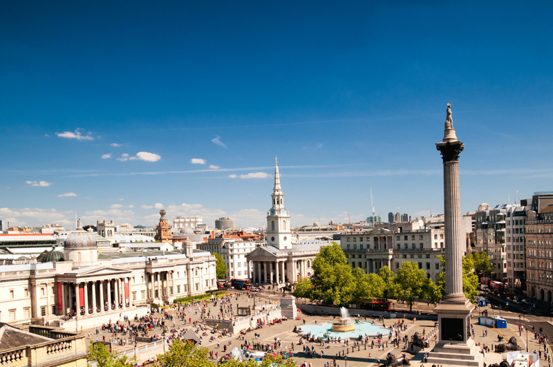 Trafalgar Square, μία διάσημη πλατεία