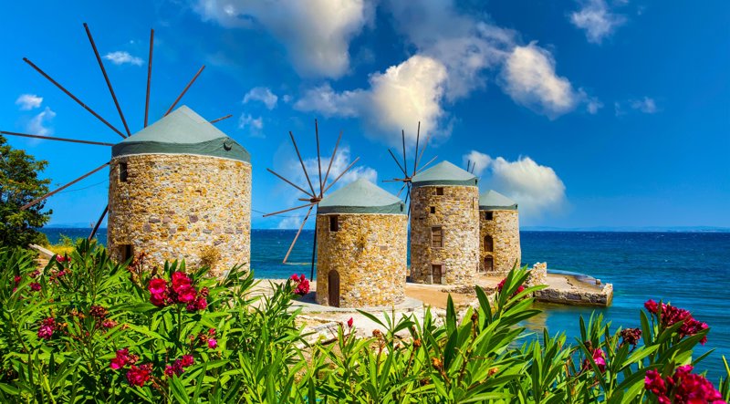 Οι διάσημοι Μύλοι της Χίου