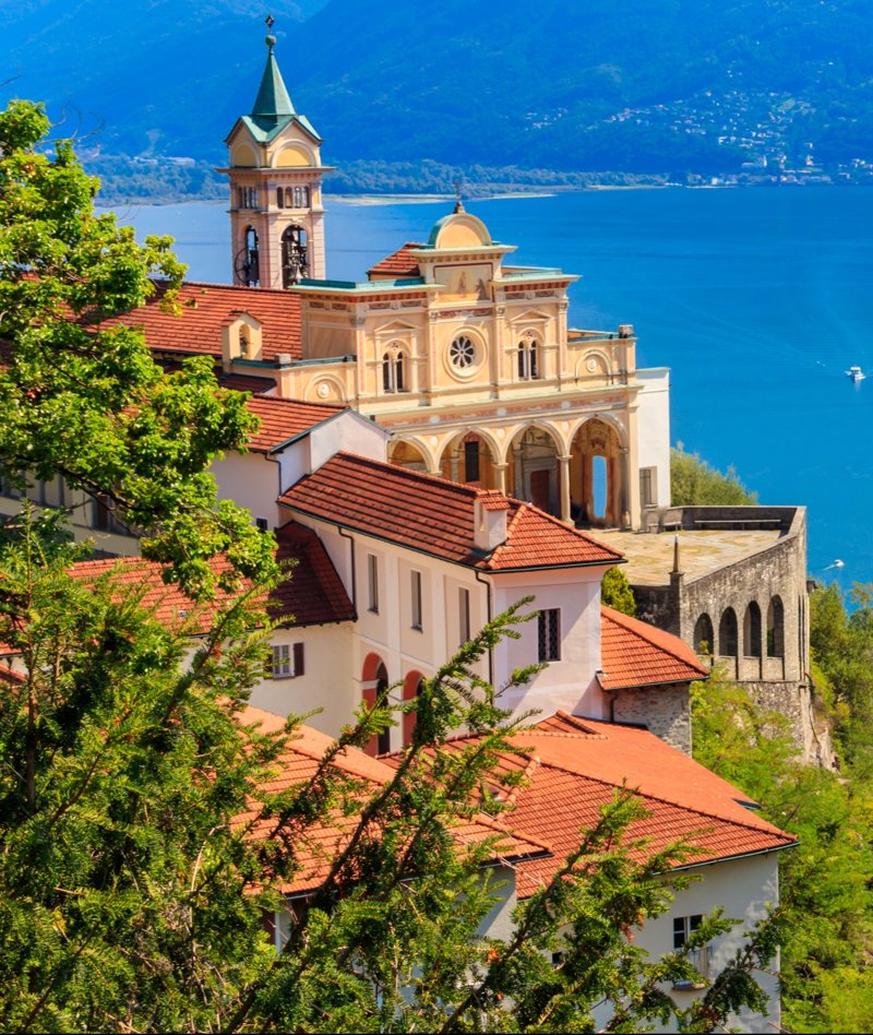 Άνοδος με το τελεφερίκ στη Μαντόνα ντελ Σάσο