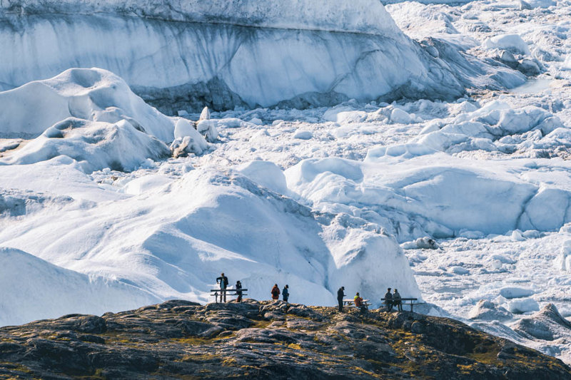 Παγετώνας Έκιπ, Γροιλανδία